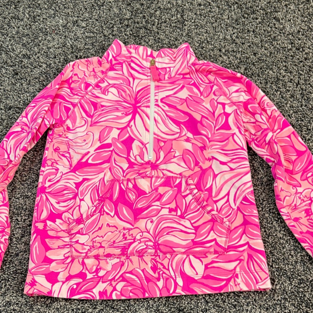 Lilly Pulitzer Pink Floral Long Sleeve Tee